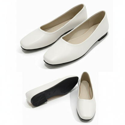 Lora Square-Toe Everyday Flat Shoes | Scarpella