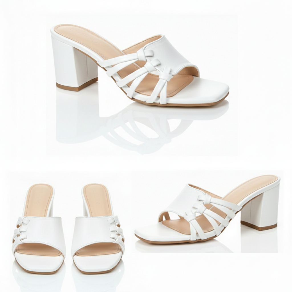 Soft Knot Block Heel | Scarpella