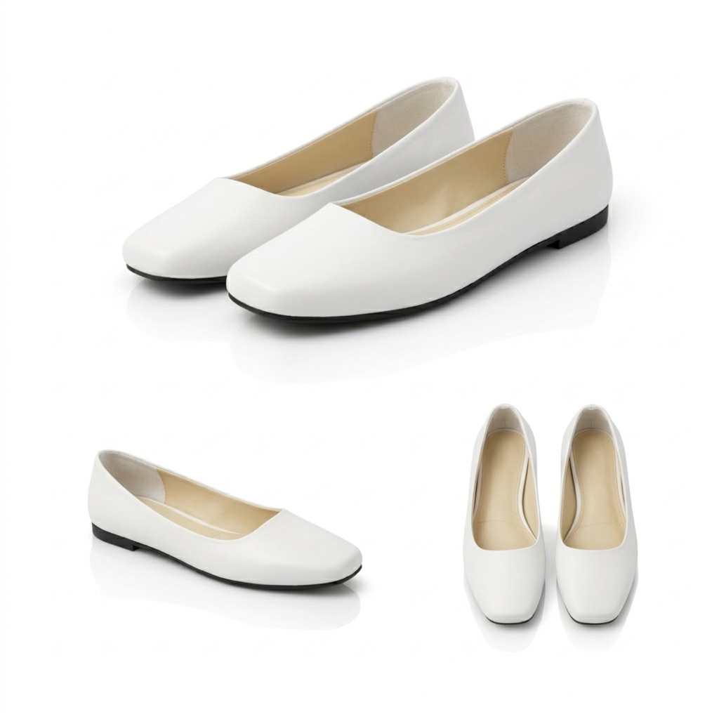 Lora – Square Toe Flat