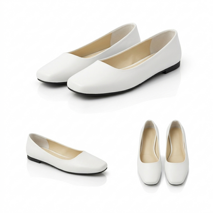 Lora – Square Toe Flat