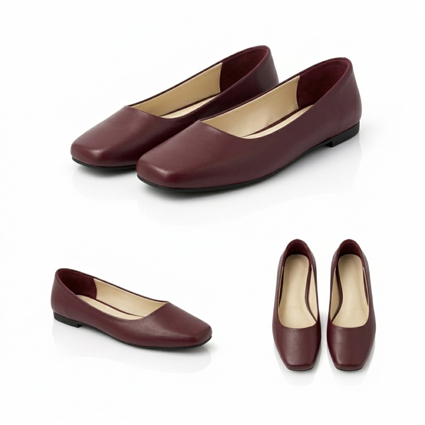 Lora – Square Toe Flat