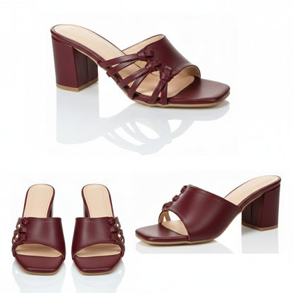 Soft Knot Block Heel | Scarpella