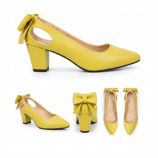 Anaya – Bow Mid Heel