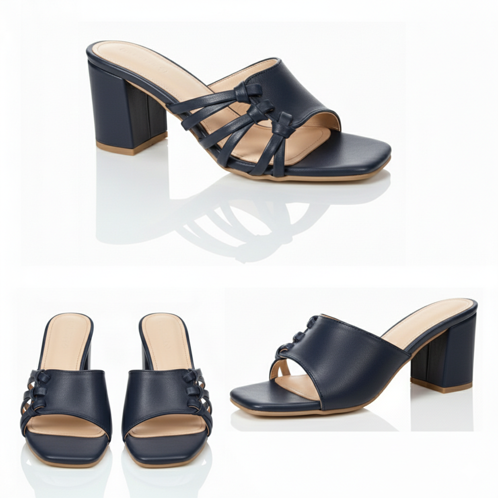 Soft Knot Block Heel | Scarpella