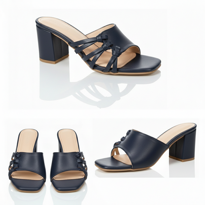 Soft Knot Block Heel | Scarpella