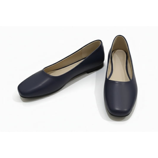 D Blue Lora Flat Shoes
