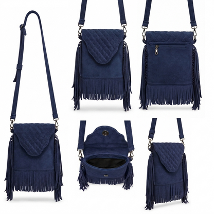 Selvara –Mini Fringe Suede Bag