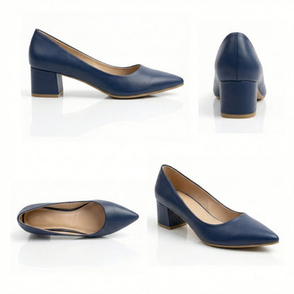 Lucy Block Mid-Heel Shoes | Scarpella