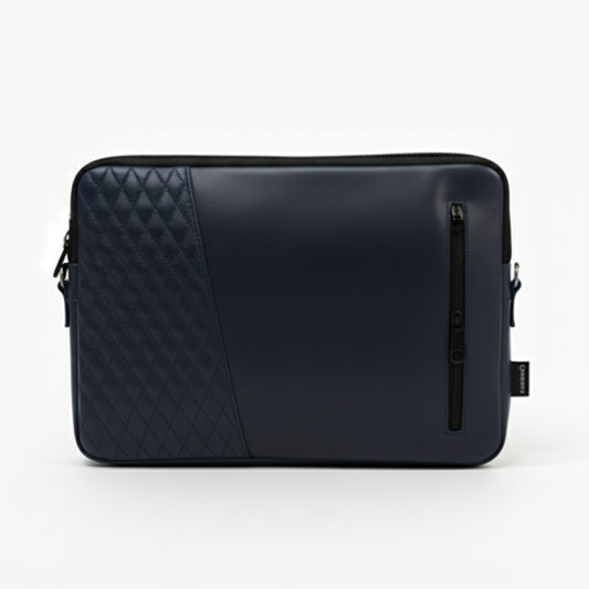 D Blue Edge Capitoné  Laptop Sleeve