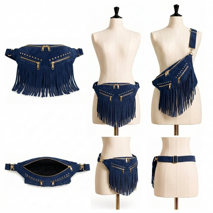 Kalira – Suede Fringe Waist Bag