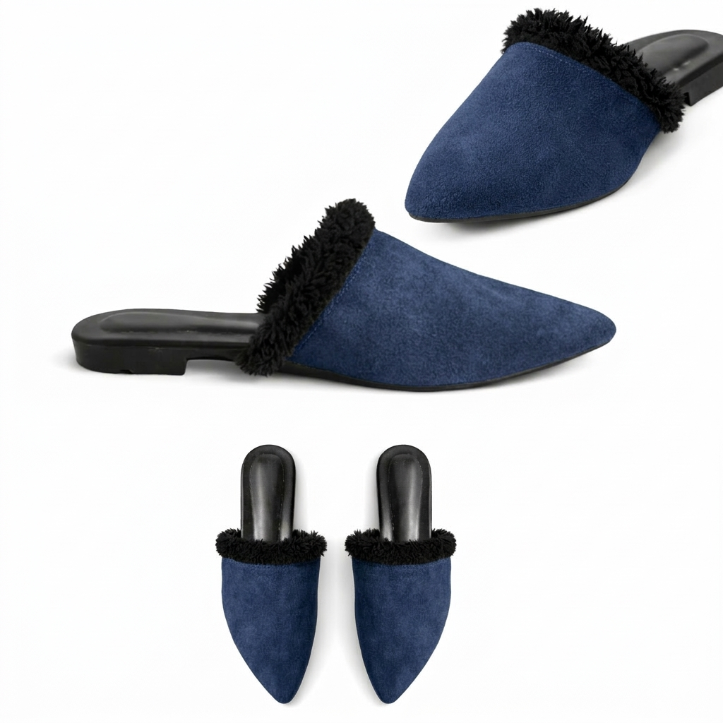 Evara – Suede Pointed Mule