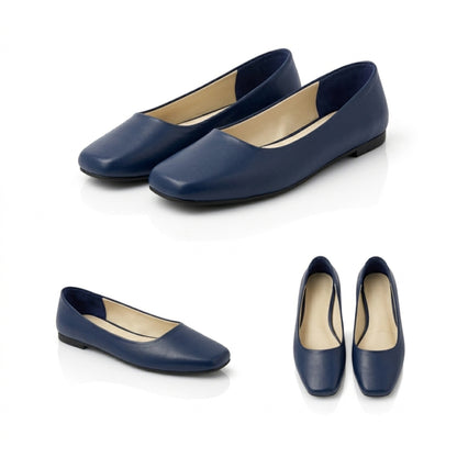 Lora – Square Toe Flat