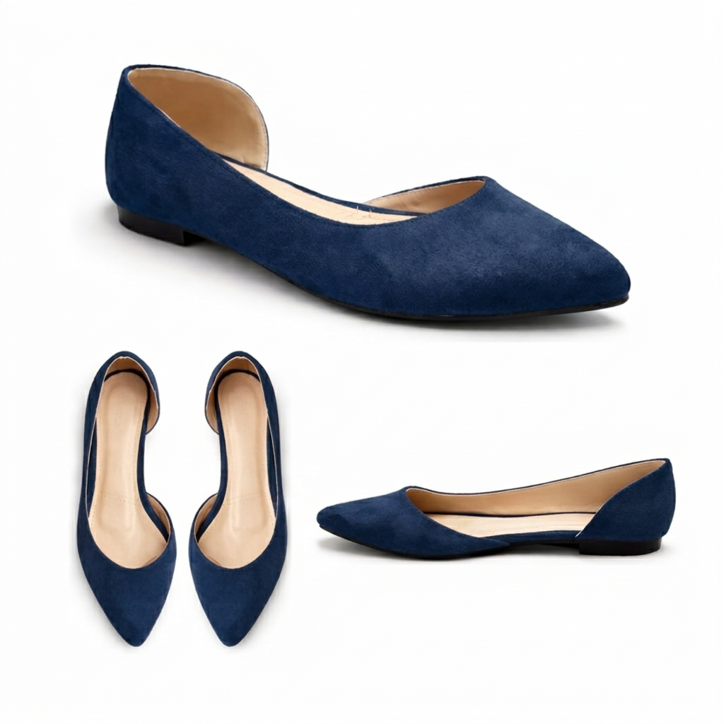 Nora – Suede Flat