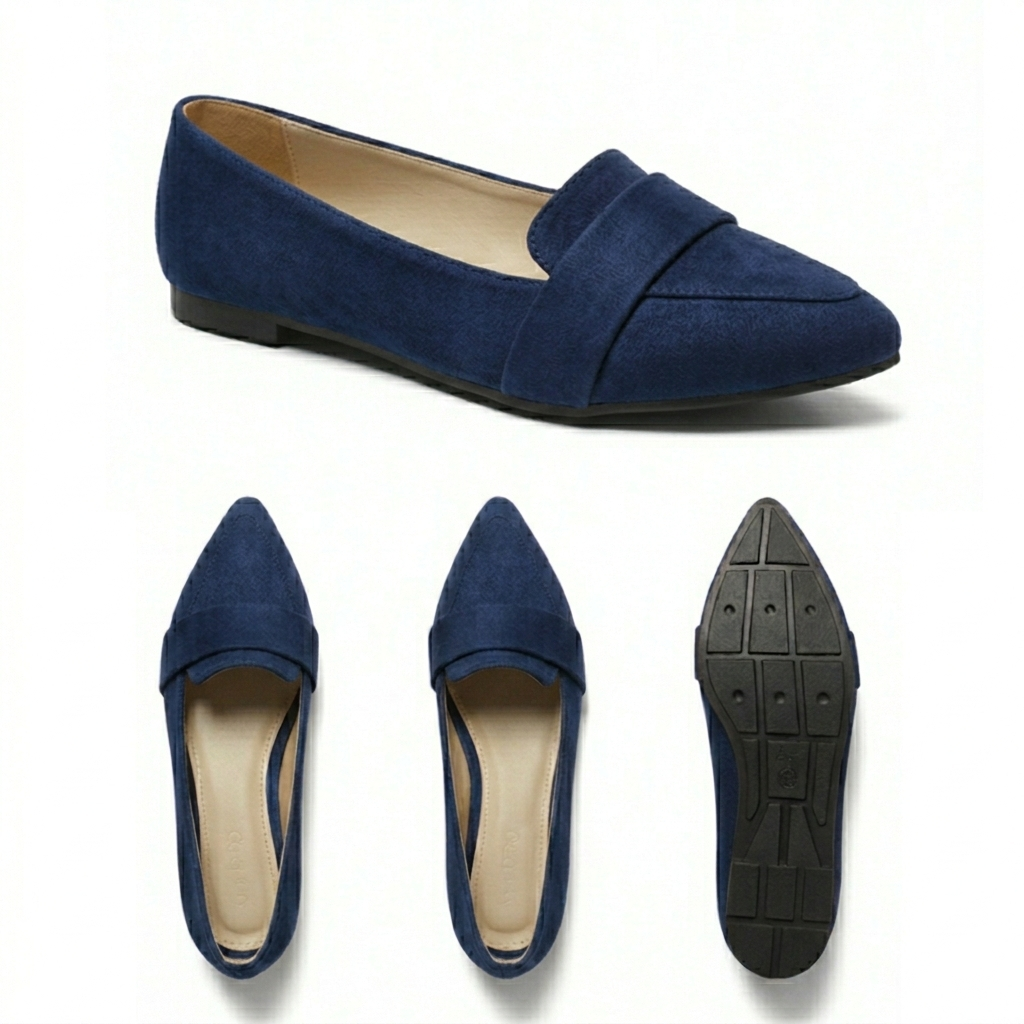 Vogue Suede Everyday Flat Shoes | Scarpella