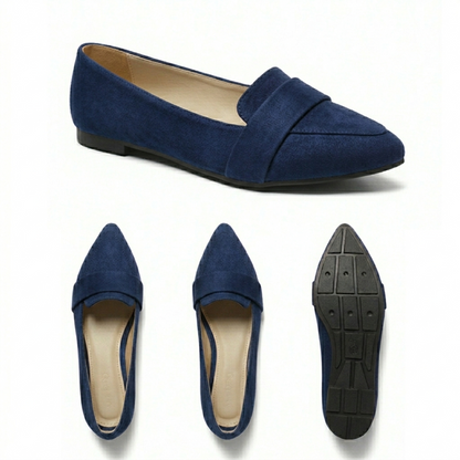 Vogue Suede Everyday Flat Shoes | Scarpella