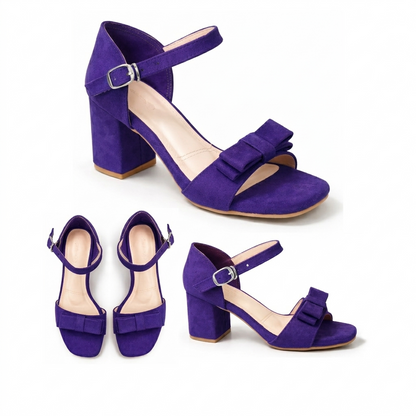 Sola – Suede Block Heel Sandal