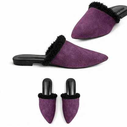 Evara – Suede Pointed Mule