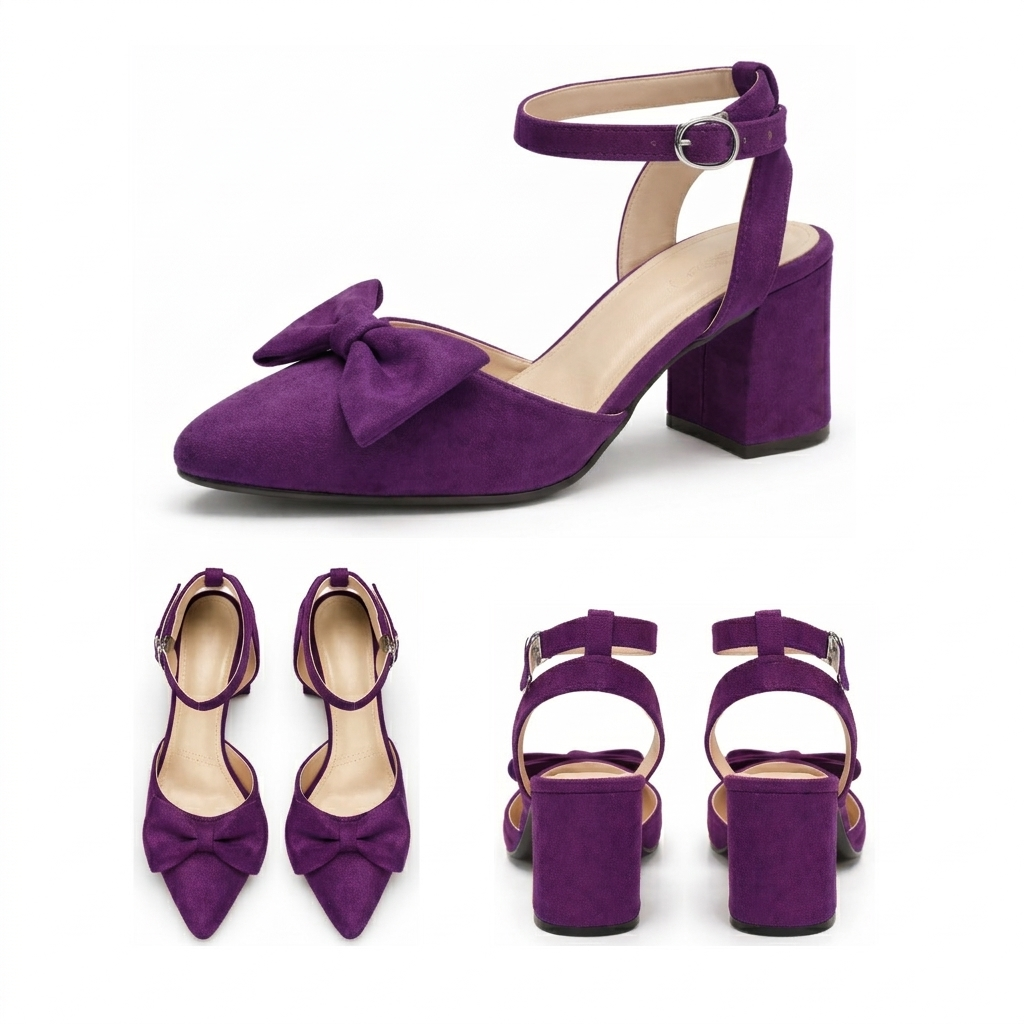 Grace – Suede Bow Slingback