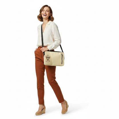 Beige Noya Edge Laptop Sleeve