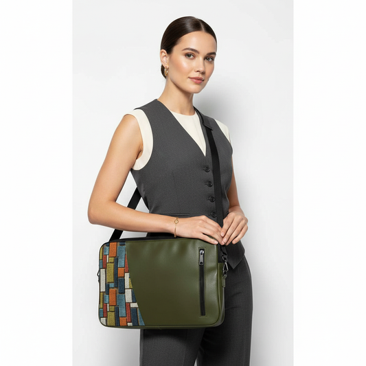 Olive Muska Edge Laptop Sleeve