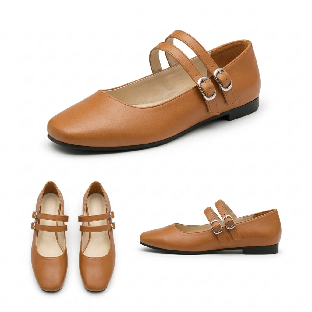 Chiara – Square Toe Flat