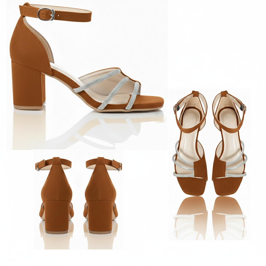 Lumi Strap Block Heel | Scarpella