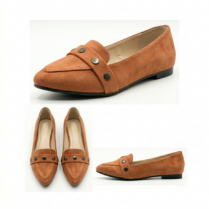 Amara – Studded Suede Flat
