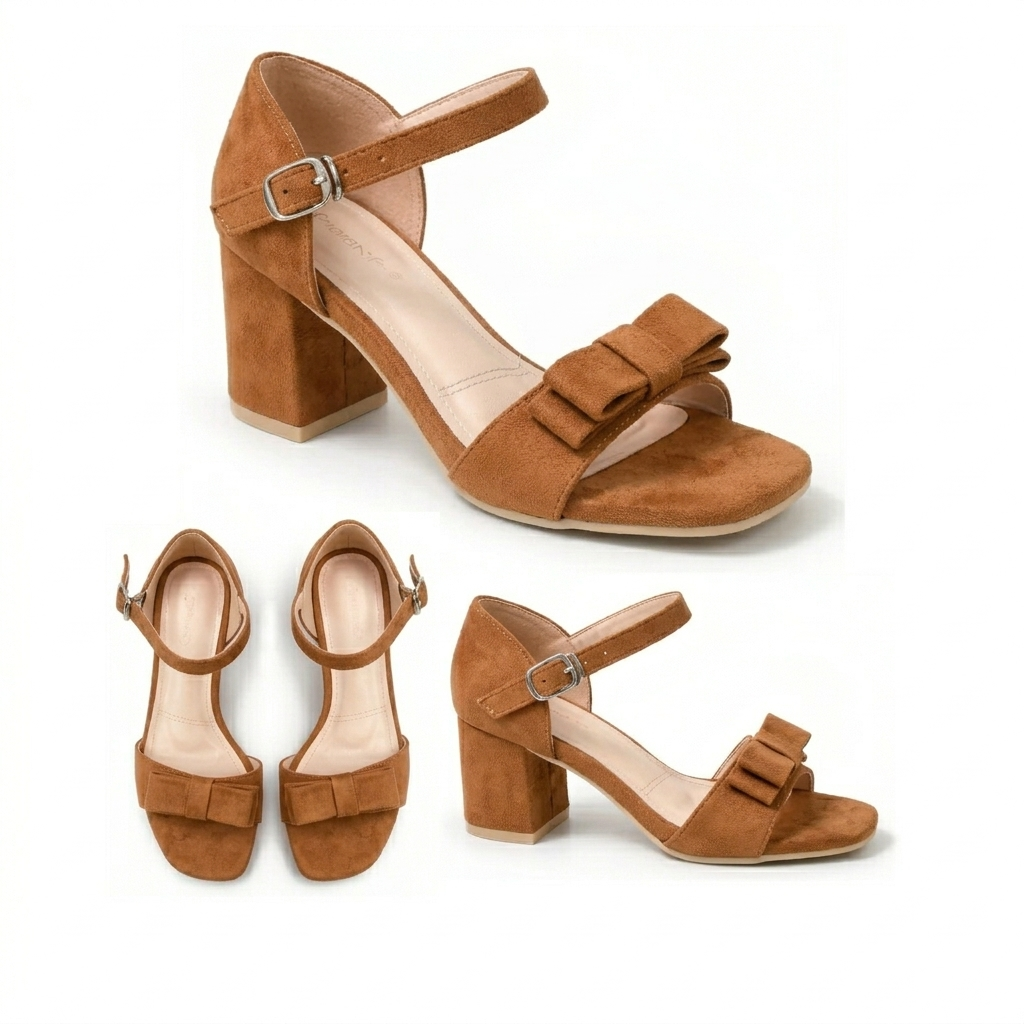 Sola – Suede Block Heel Sandal