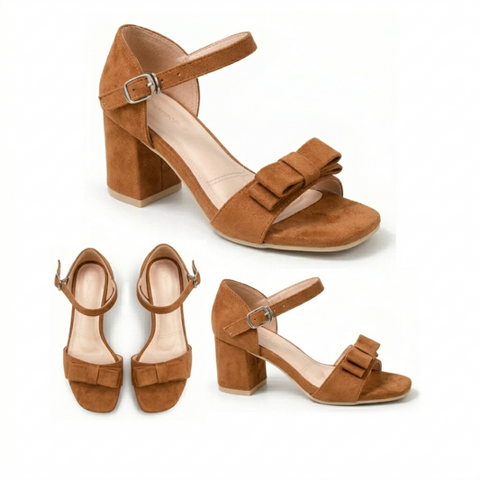 Sola – Suede Block Heel Sandal