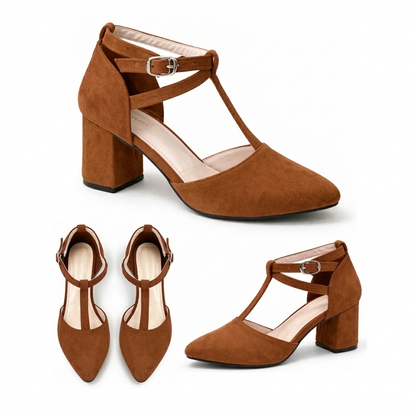 Aarika – Suede Strap Heel