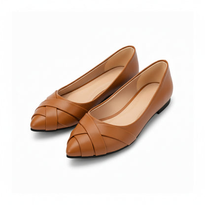 Havana Strips Flat Shoes