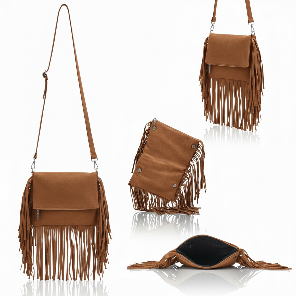 Juno Fringe Crossbody Bag | Scarpella