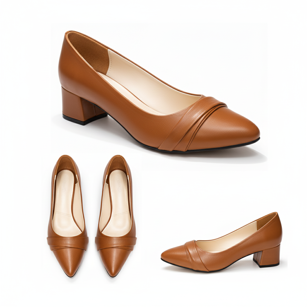 Zoya Low Block-Heel Shoes | Scarpella