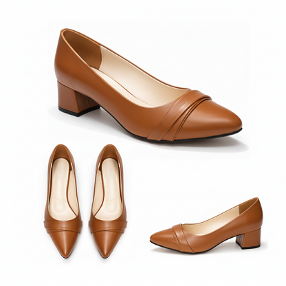 Zoya Low Block-Heel Shoes | Scarpella