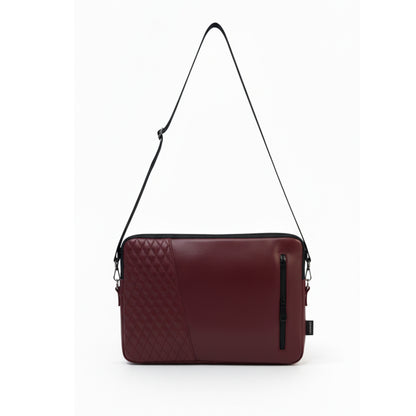 Burgundy Edge Capitoné  Laptop Sleeve