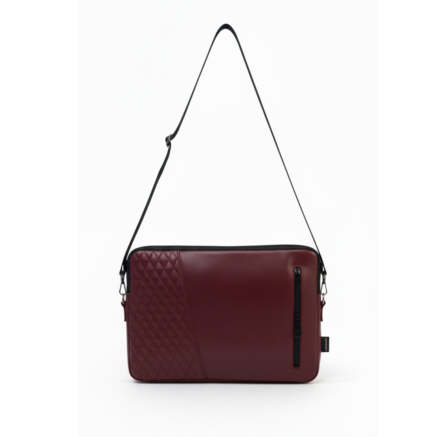 Burgundy Edge Capitoné  Laptop Sleeve