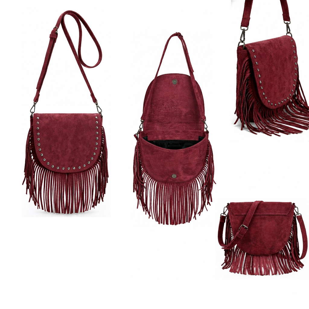 Ira – Suede Fringe Crossbody