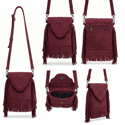 Selvara –Mini Fringe Suede Bag