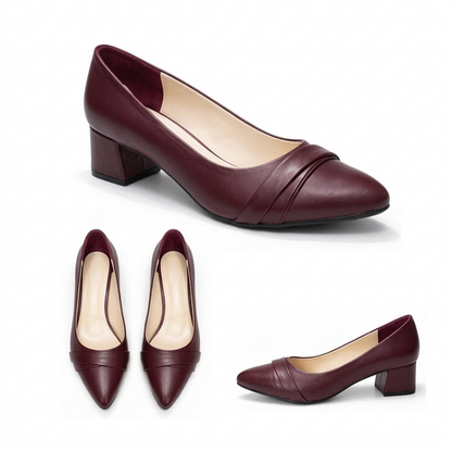 Zoya Low Block-Heel Shoes | Scarpella