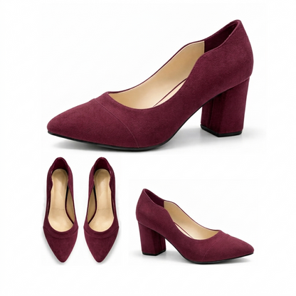Anaya – Suede Wavy Heel
