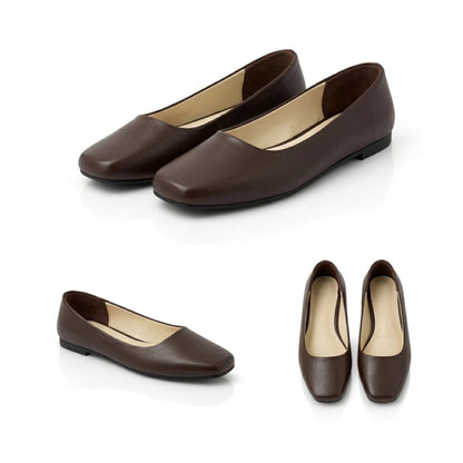 Lora – Square Toe Flat