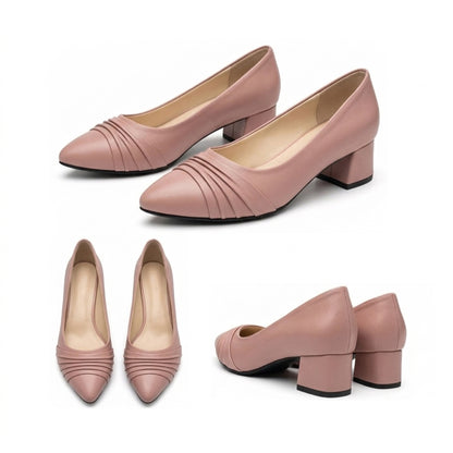 Kavya – Pleated Low Heel