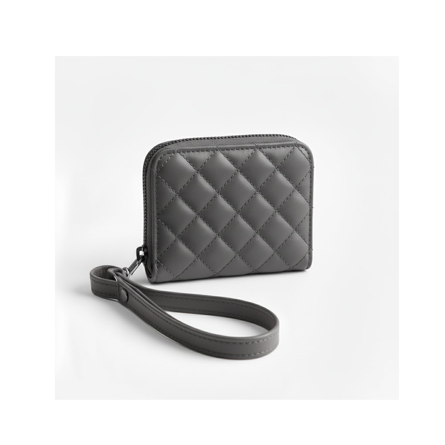 Grey Botanica Capitonné Wallet