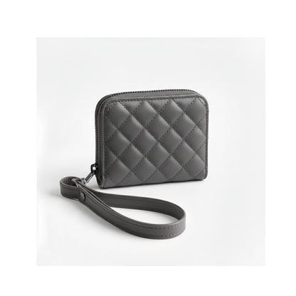 Grey Botanica Capitonné Wallet