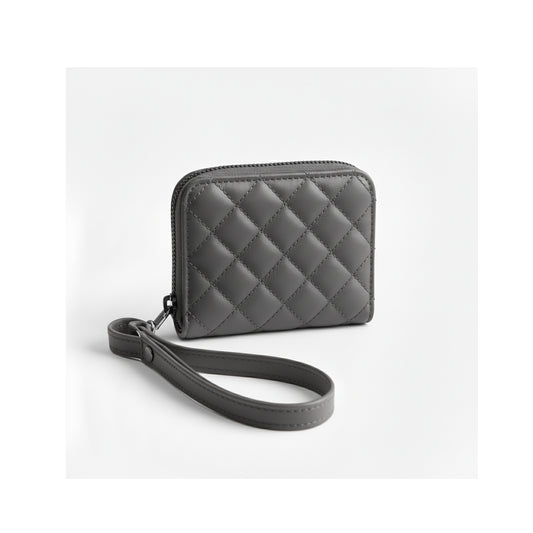 Grey Botanica Capitonné Wallet