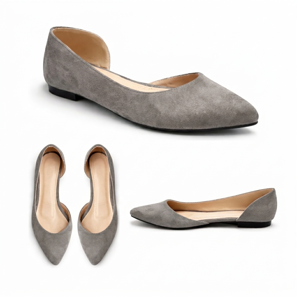 Nora – Suede Flat