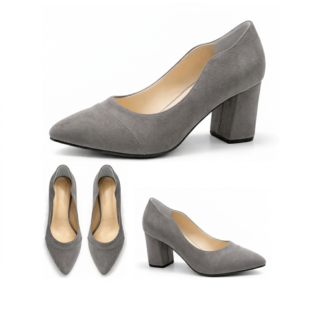 Anaya – Suede Wavy Heel
