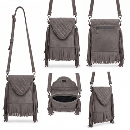 Selvara –Mini Fringe Suede Bag
