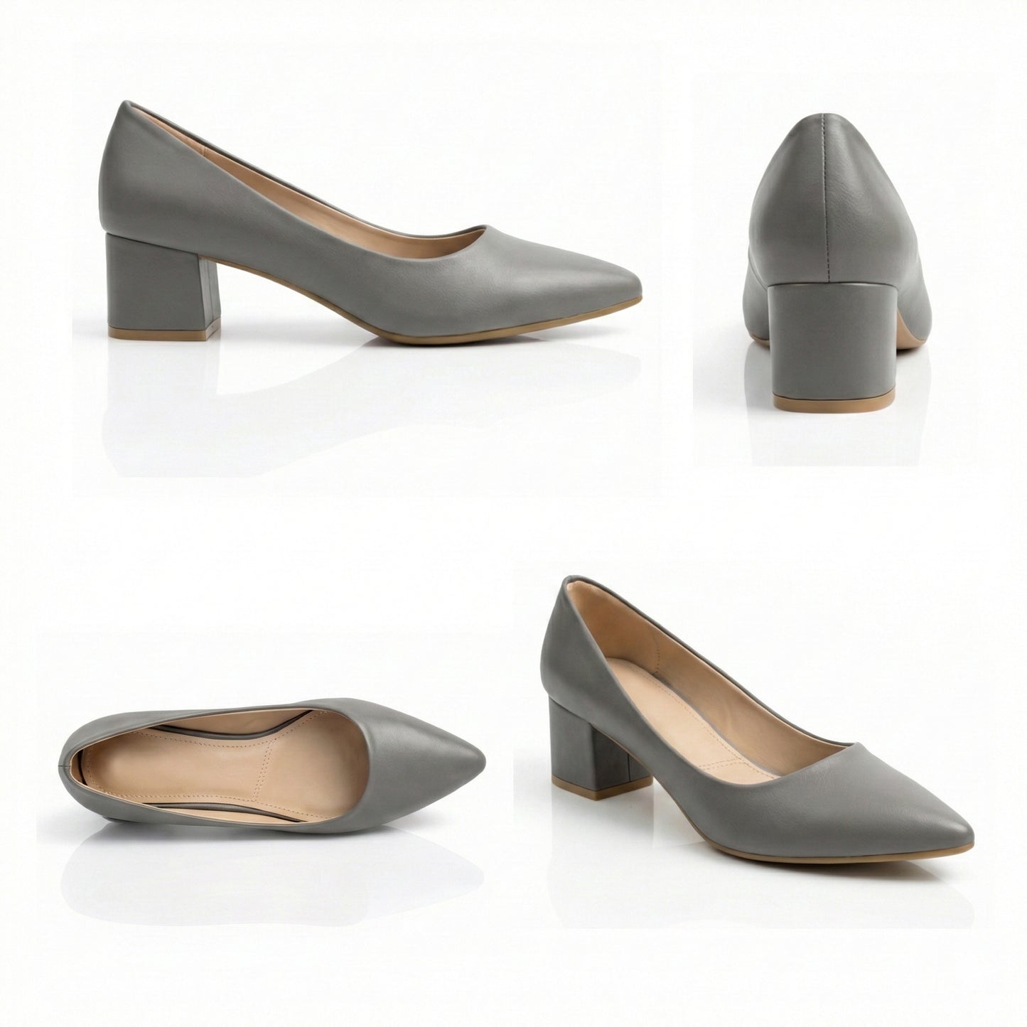 Lucy Block Mid-Heel Shoes | Scarpella