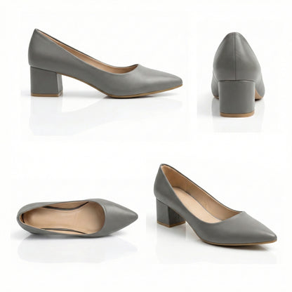 Lucy Block Mid-Heel Shoes | Scarpella